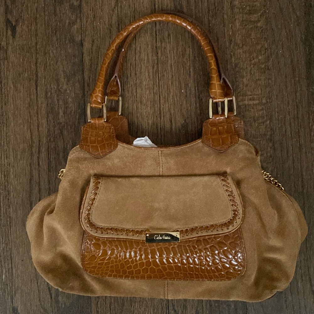 Suede Cole Haan bag